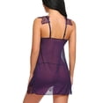 thumbnail image 4 of Deals under 5.00 Lindreshi Lingerie Sets for Women Women Sexy Intimates Lace Stitching Siold V Neck Sexy Intimates Sleepwear, 4 of 4