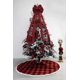 thumbnail image 3 of Checkered Christmas Tree Topper, (Red and Black) 57 x 13 inches Large Topper Bow, Red and Black Checkered Buffalo Decorative Bows for Christmas Decora, 3 of 4