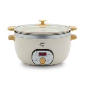 GreenLife 6-Quart Ceramic Nonstick Slow Cooker with Removable Pot