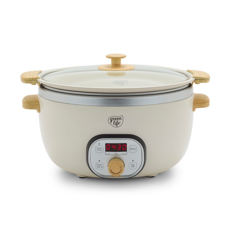 GreenLife 6-Quart Ceramic Nonstick Slow Cooker with Removable Pot photo 1