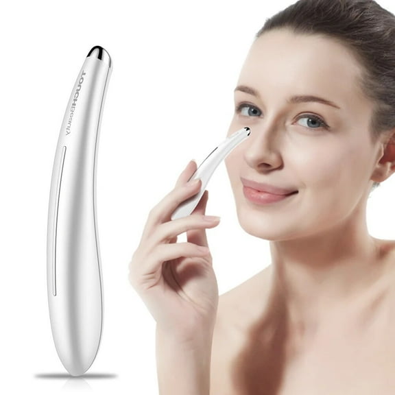 TOUCHBeauty Electric Eye Massager Wand for Dark Circles, Puffiness, Wrinkles with Sonic Vibration and Heating