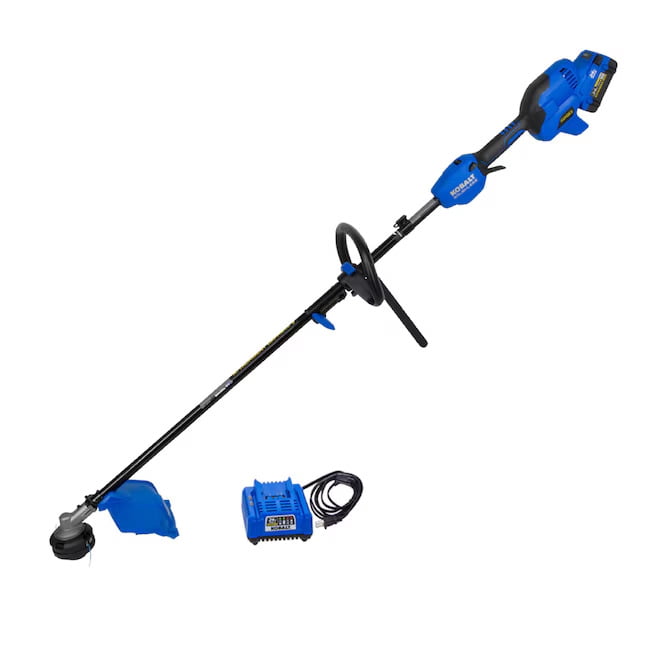 Kobalt 24-volt 15-in Split Shaft Attachment Capable Battery String Trimmer 4.0 Ah (Battery Included) (Charger Included)