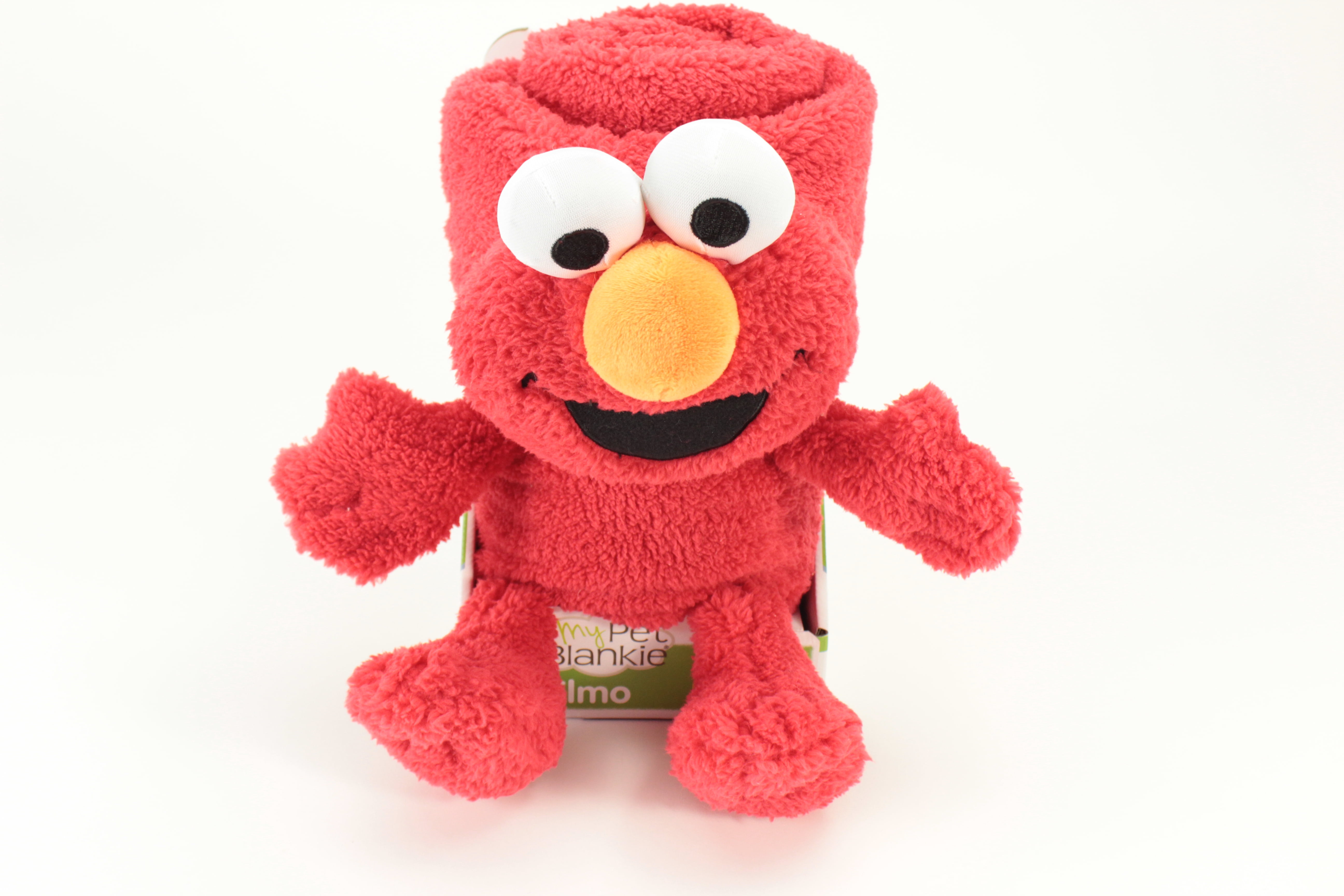 Sesame Street's Elmo My pet blankie Fleece Blankie | Soft & Cuddly Plush Elmo Blankie | 26" X 39" | By Animal Adventure