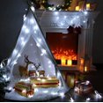 thumbnail image 4 of Lapalife 2 Pack Snowflake Christmas String Lights, 9.8Ft 20LEDs Battery Operated Waterproof Fairy Lights for Bedroom Party Home Christmas Tree Xmas Decor, 4 of 7