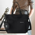thumbnail image 6 of Milageto Tote Bag for Women Wear Resistant with Top Handles with Zipper Crossbody Bag Black, 6 of 8