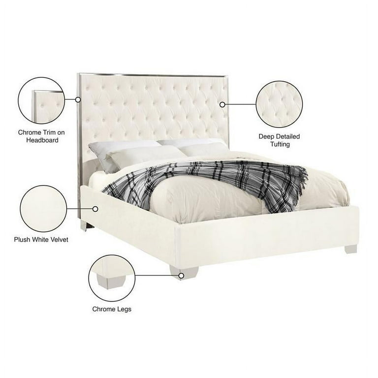 Meridian Furniture Lexi Velvet Full Bed Meridian Furniture Lexi Velvet Full Bed