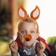 thumbnail image 2 of Conjunto de disfraz de perro: diadema con orejas de cachorro, nariz de perro simulada, pajarita y cola, accesorios de cosplay de animales para niños, accesorios de juego de rol de Halloween., 2 of 6