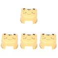 thumbnail image 3 of 4 Count Bathroom Non-slip Stool Carpet Foot Toilet Seat Travel Yellow, 3 of 8