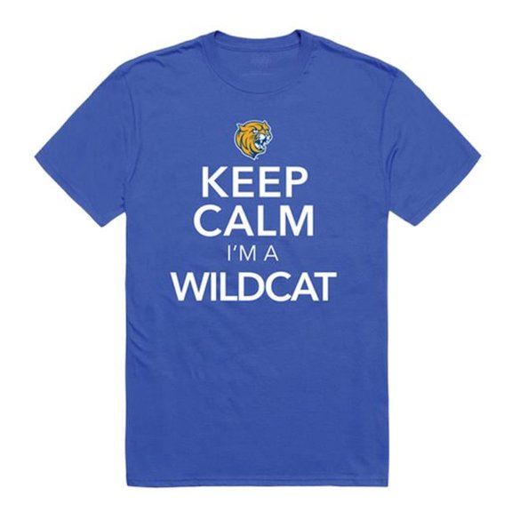 Johnson & Wales University Wildcats Keep Calm Short Sleeve T-Shirt, Royal - Medium