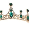 thumbnail image 7 of sunsanly Women Princess Crown Shiny Rhinestones Inlaid Wedding Tiara Headband Hair Accessory Faux Crystal Crown with Pin Fixes, 7 of 7