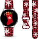 thumbnail image 2 of Correas de reloj navideñas y de Halloween compatibles con Samsung Galaxy Watch de 40 mm, 41 mm, 42 mm, 44 mm, 45 mm, 46 mm, 20 mm, correa de silicona de repuesto para Galaxy Watch 6 / Watch 5 / Watch, 2 of 4