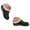Black, variant on Pandaie Orthopedic Warm Fleece Lined Slippers Women Slip on Arch Support Winter House Shoes Comfy Cushioning Wide Toe Box Indoor Outdoor Backless Shoes Size 6‑9.5