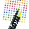 thumbnail image 5 of Tombow 72459 Dual Brush Pen Art Markers, Bright, 10-Pack + Free Fudenosuke Brush Pen, 5 of 10