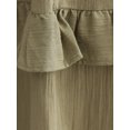 thumbnail image 5 of High-Waist Wide-Leg Linen Trousers with Tassel-Hem, 5 of 6