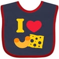 thumbnail image 3 of Inktastic I Heart Mac and Cheese Boys or Girls Baby Bib, 3 of 4