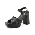 thumbnail image 3 of Sandalia Con Tacon Unica para Dama con Ajuste Hebilla Casual negro 24.5, 3 of 5