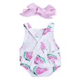 thumbnail image 2 of EIMELI Bébé Fille Pastèque Imprimé Romper & Bandeau 2pc Ensemble, 2 of 5