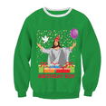 thumbnail image 2 of Suéter feo de Navidad 2024 para regalar, elfo de Papá Noel, divertido suéter de reno de Navidad para hombre, ropa de pareja para vacaciones, 2 of 5
