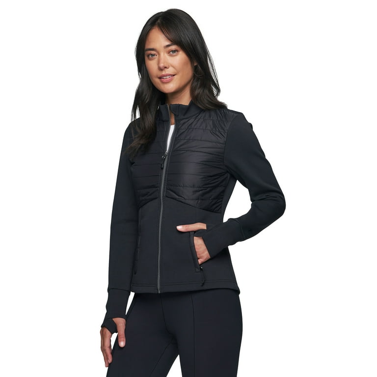 Avalanche Women s Mid Weight Knit Puffer Hybrid Jacket With Zipper