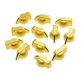 thumbnail image 1 of Dopro Pack de 12 perillas de cabeza de pollo para guitarra con parte superior plana, perilla de puntero con efecto AMP, color dorado, 1 of 3