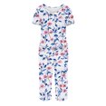 thumbnail image 5 of Pj Sets for Women Sale Summer Lounge Sets for Women Two Piece Sleepwear Set Cute Print Pajama Sets for Women, 5 of 5
