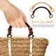 thumbnail image 2 of 4 asas de bolso con cuentas de madera, correas de nailon tejidas, asas de bolso en forma de U, asas de repuesto para bolso., 2 of 8