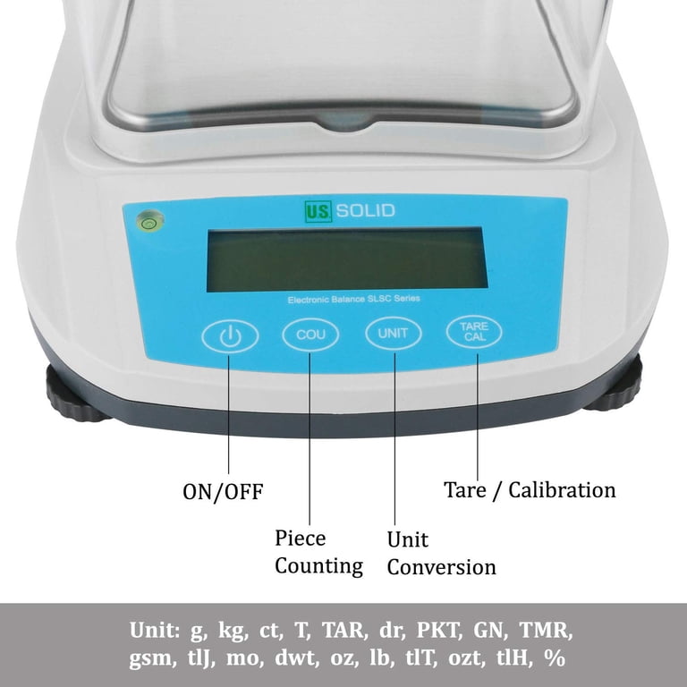 Digital Precision Balance U.S. Solid 3000g X 0.1g Scale - Lab Scale ...