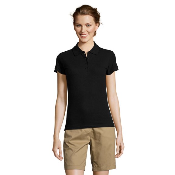 SOLS Womens People Pique Short-Sleeved Polo Shirt