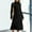 Black, variant on ClodeEU Women's Long Sleeve Sweater Dress ,Ankle Length Fall Dress ,V neck Knit Winter Dress With Belt Black,Womens Plus L