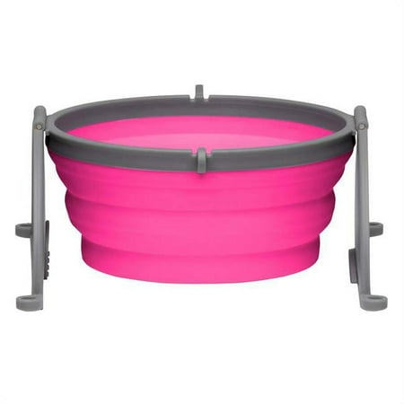 UPC: 0842982079823 | Loving Pets 842982079823 Bella Roma Travel Dog Bowl Pink – Small