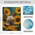 thumbnail image 3 of Diamond Art Kit for Adults, Sunflower Sleepy Bulldog Diamond Painting for Adults Beginners, 5D DIY Diamond Art Painting Kits, Colorful Diamond Painting Craft for Home Decor 12x16, 3 of 7