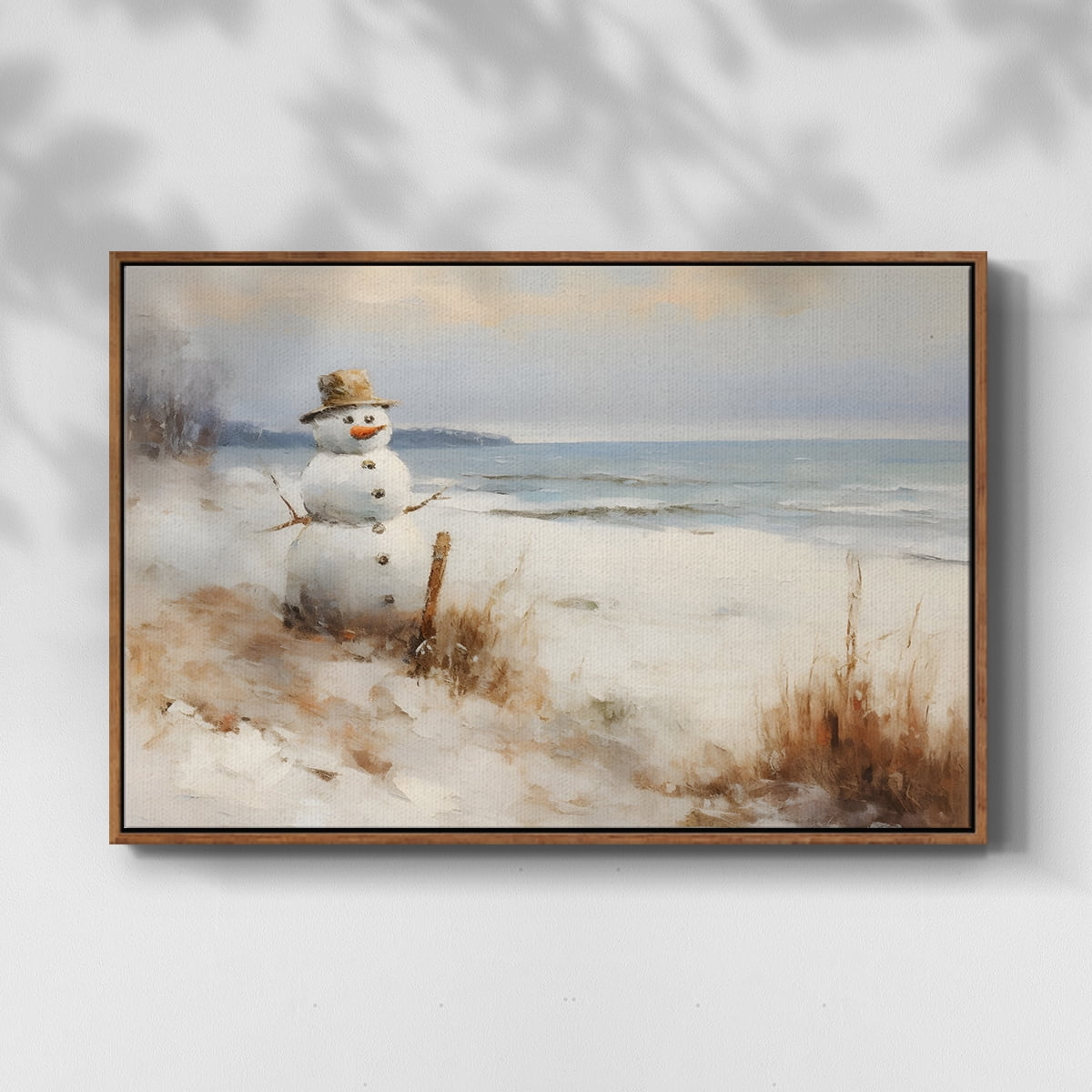 Vintage Landscape-CCXIX By Wexford Home Framed in Walnut Wood Gallery Wrapped Canvas 17 in. x 25 in.