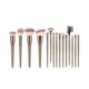thumbnail image 3 of Juego de 15 brochas de maquillaje Yuxing color Champán y dorado, 3 of 5