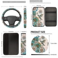 thumbnail image 5 of Uorisanigo Mandala Hummingbird Car Seat Cover with Coasters Shift Knob & Handbrake Covers Key Chains Headrest Cover Seatbelt Shoulder Pad Steering Wheel Protector Car Armrest Cushion, 18 Pieces, 5 of 7