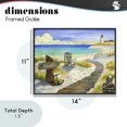 thumbnail image 4 of Stupell Industries Rustic Lodge Boardwalk To The Lighthouse Black Framed Giclee Art, 14 x 11, by Robin Altman, 4 of 8
