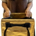 thumbnail image 4 of CleverMade Rolling Tote Cart 62L Collapsible Wheeled Bag, Gold, 4 of 11