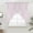 Marshmallow Pink, variant on Lavender Purple Striped Swag Valances for Windows, Kitchen Curtains 36 Inch Length 2 Panels Set, Modern Simple Lines Art Short Curtains for Small Windows Rod Pocket Cafe Curtains Drapes 28"x36"
