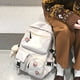 thumbnail image 5 of Mochila informal de nailon con cremallera a la moda para estudiantes para ir de compras (blanco) Sywqhk Para Estrenar, 5 of 8