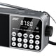 thumbnail image 2 of Radio Banda Completa Pantalla Digital LED Mini MP3 Portátil para Personas Mayores (gris), 2 of 6