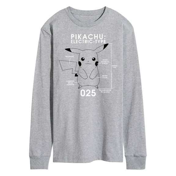Pokémon - Pikachu Electric-Type - Men's Long Sleeve T-Shirt