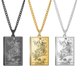 thumbnail image 1 of Dawapara-Juego de cartas de Tarot, collar con colgante, tarjetas de Tarot de Arcana mayor, joyería de acero inoxidable Fivean unisex, 1 of 2