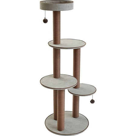 UPC: 0850016786562 | Two by Two Pine 59-inch Deluxe Cat Tower and Playground