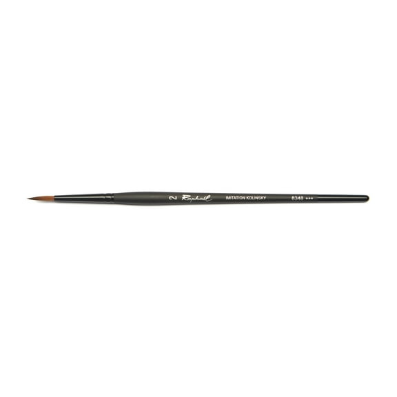 Raphael Synthetic Kolinsky Watercolor Brush, Round Sharp, 2