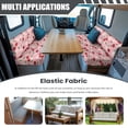 thumbnail image 3 of Yuyamidu Cherry RV Dinette Cushion Covers Pink Camper Cushion Slipcovers 2 Pack Daisy RV Seat Covers Stretchy RV Dinette Couch Protector for RV Camper Accessories, 3 of 7