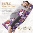 thumbnail image 7 of Naloa music Skull record Body Pillow Cover, Pillowcases with Hidden Zipper Breathable Long Pillow Case (Pillows are not included,20x54 inch), 7 of 7