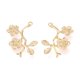thumbnail image 2 of 304 Stainless Steel Pendants Laser Cut Plum Blossom Branch Golden 29x23x2mm Hole: 1.4mm, 2 of 2