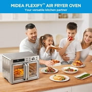 Midea Flexify™ French Door Toaster Oven Air Fryer Combo, 26.4 Qt, 10 Presets, Pizza Oven, Stainless Steel