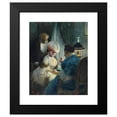 thumbnail image 2 of Albert Guillaume 20x24 Black Modern Framed Museum Art Print Titled - A Visit to the Fortune Teller, 2 of 5