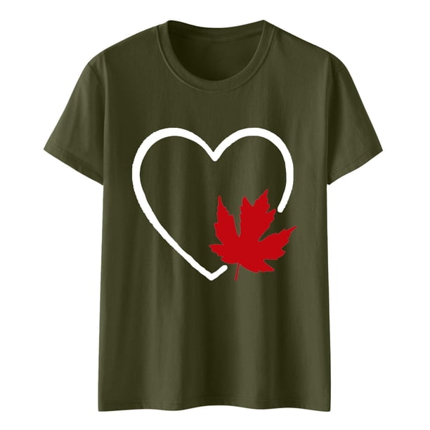 Camisas de Manga Corta para las Mujeres Impresión de Manga Corta Cuello Redondo, Camisa Casual de Poliéster para las Mujeres, Lavado de Manos