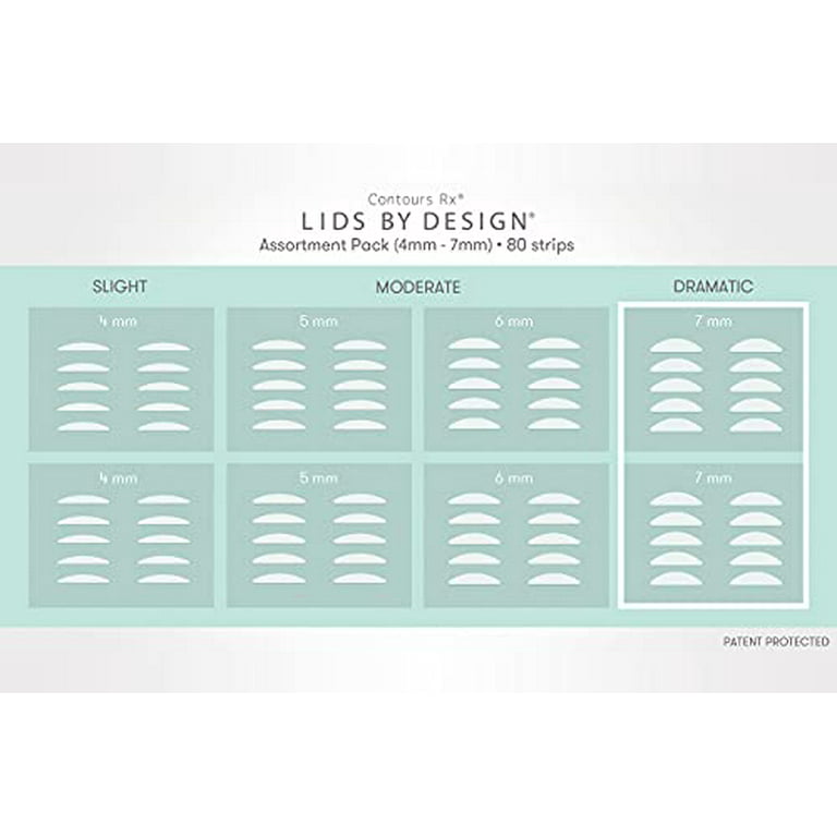 Contours Rx Lids By Design Eyelid Correcting Strips ~ 80 Count